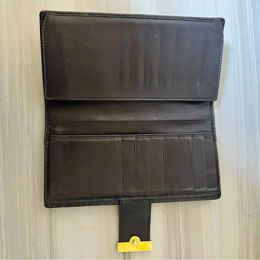 Gucci Guccissima Black Leather Wallet - Picture 4 of 10